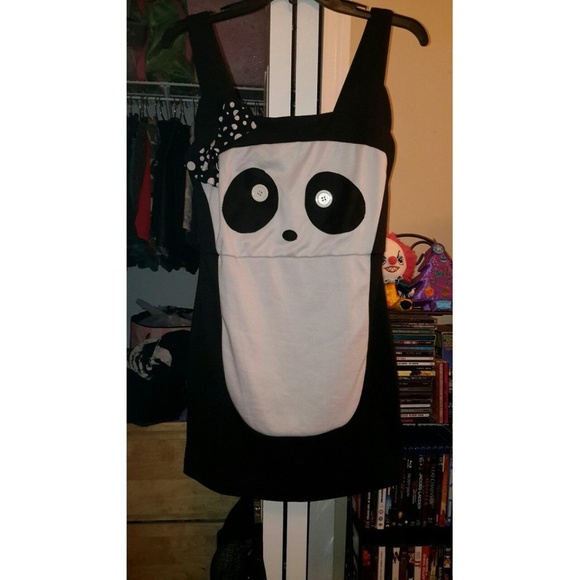 LAST CHANCE NWOT Hot Topic Kawaii Panda Mini Dress - Picture 2 of 5